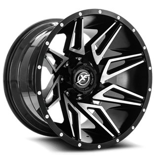 XF OFFROAD | XF-218 20x10 ET-12 - Gloss Black Machined