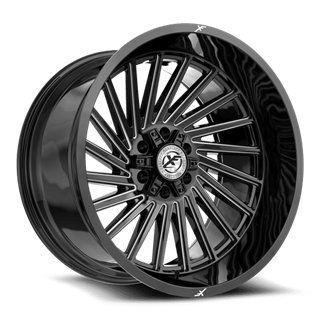 XF OFFROAD | XF-239 24x12 ET-44 - Gloss Black Milled