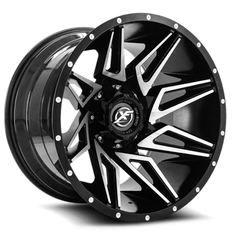 XF OFFROAD | XF-218 20x10 ET-12 - Gloss Black Machined