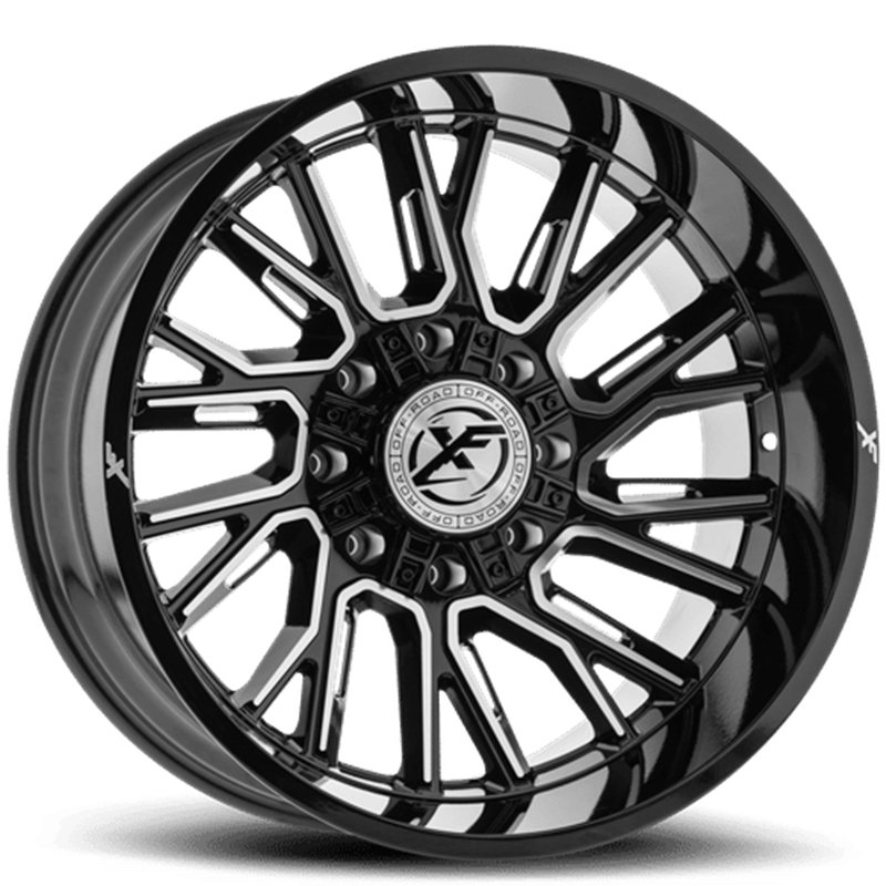 XF OFFROAD | XF-230 20x9 ET12 - Gloss Black Milled