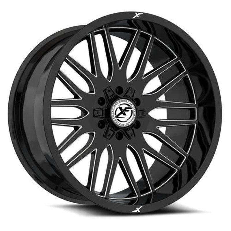 XF OFFROAD | XF-240 22x12 ET-44 - Gloss Black Milled