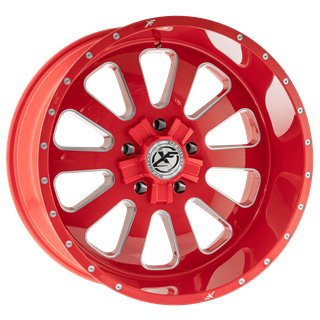 XF OFFROAD | XFX-302 24x14 ET-76 - Red Milled