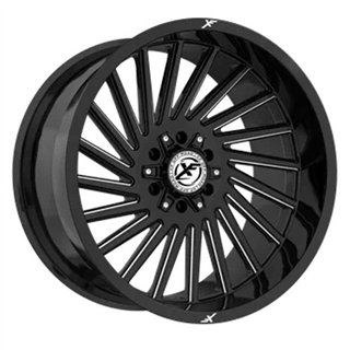 XF OFFROAD | XF-239 20x9 ET0 - Gloss Black Milled