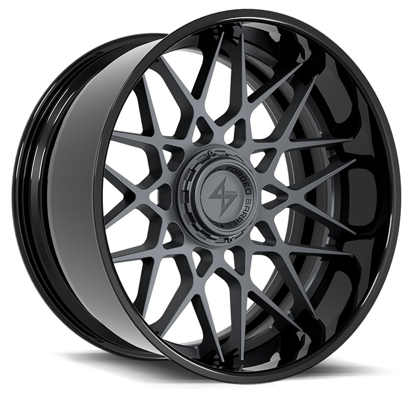 SENTALI BARREL FORGED XTREME | BFX5 22x12 ET-44 - Gloss Black Lip / Gun Metal Centre