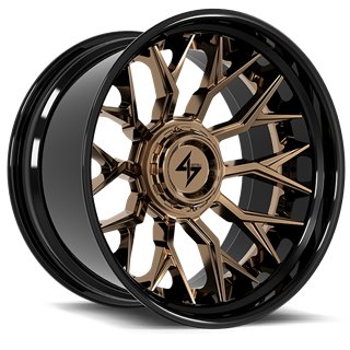 SENTALI BARREL FORGED XTREME | BFX2 22x12 ET-44 - Gloss Black Lip / Bronze Centre
