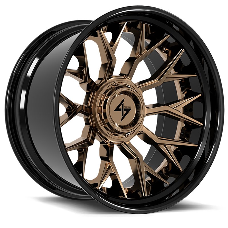 SENTALI BARREL FORGED XTREME | BFX2 22x12 ET-44 - Gloss Black Lip / Bronze Centre