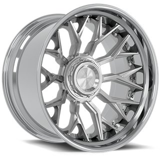 SENTALI BARREL FORGED XTREME | BFX2 22x12 ET-44 - Polished Lip / Brushed Centre