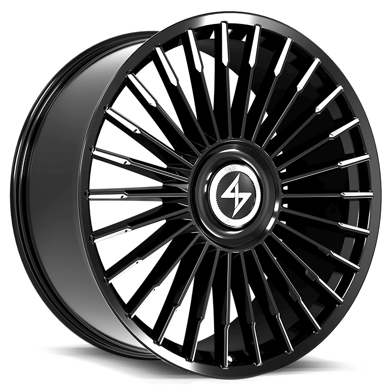 SENTALI LUXX | ROYALE 22x9 ET30 - Gloss Black Milled Tips