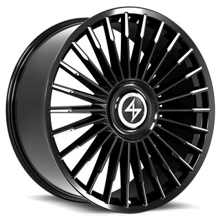 SENTALI LUXX | ROYALE 24x10 ET30 - Gloss Black Milled Tips