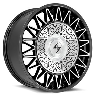 SENTALI LUXX | CROWN 24x10 ET30 - Gloss Black Machined