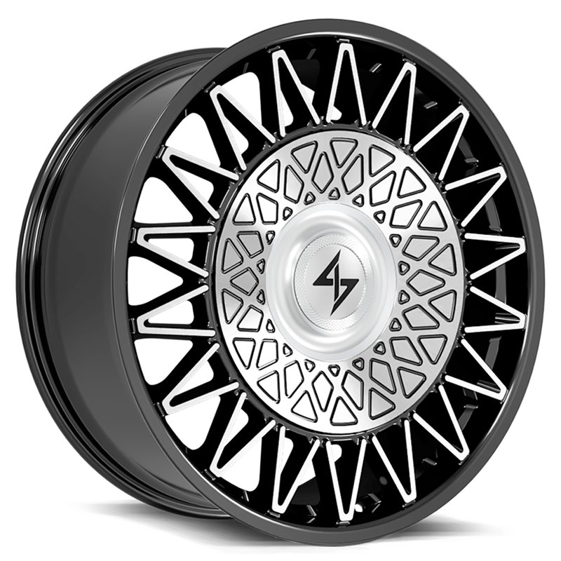 SENTALI LUXX | CROWN 24x10 ET30 - Gloss Black Machined