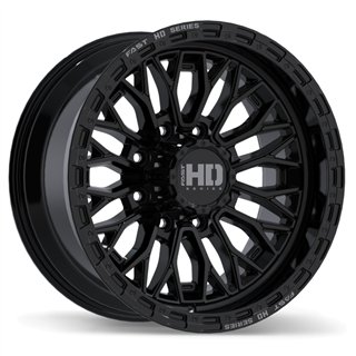 Fast HD | Muramasa 20x10.0 ET0 - Gloss Black with Grey Milling