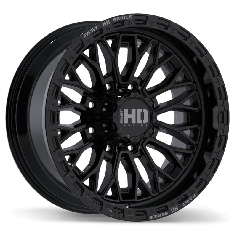 Fast HD | Muramasa 20x10.0 ET0 - Gloss Black with Grey Milling