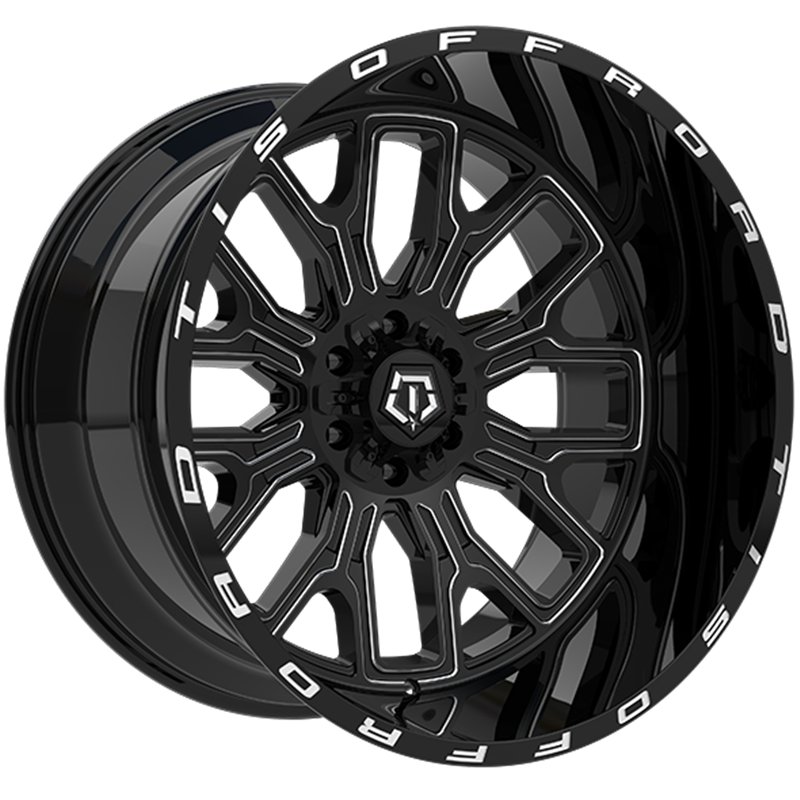 TIS Wheels | 560 20x10.0 ET-25 - Gloss Black - Milled Edge