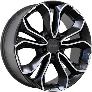 ART Replica | REPLICA 301 18x7.5 ET45 - Gloss Black - Machined Face