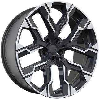 ART Replica | REPLICA 400 20x10.0 ET38 - Gloss Black - Machined Face