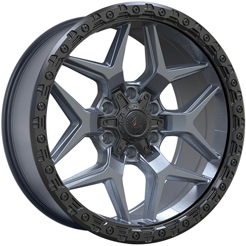 Forged Wheels | XR13 20x9.0 ET15 - Satin Gray - Black Lip