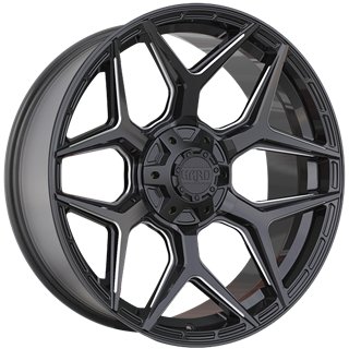 Ruffino HARD | XPLORER 22x9.5 ET15 - Gloss Black - Milled Edge