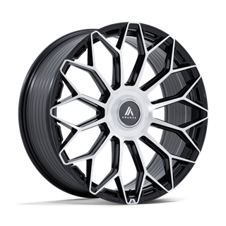 Asanti Black | AB051 ENVOY 20x9 ET35 - GLOSS BLACK W/ MACHINED FACE