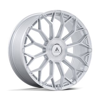 Asanti Black | AB051 ENVOY 20x9 ET20 - GLOSS SILVER W/ BRUSHED FACE
