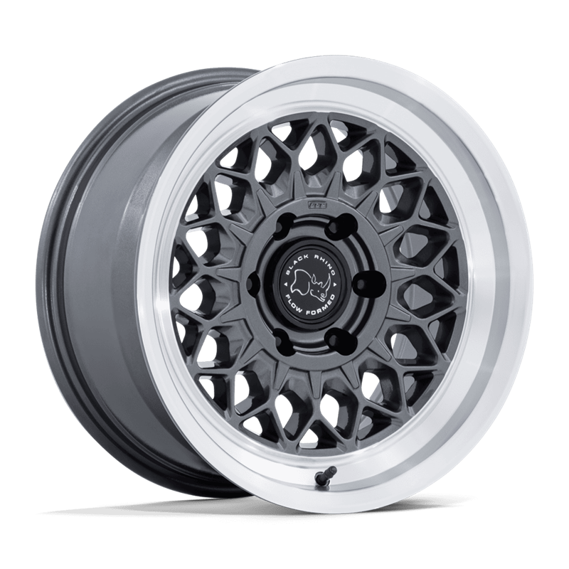 Black Rhino Hard Alloys | BR034 GRAZ 17x8.5 ET0 - GLOSS GUNMETAL W/ MACHINED LIP