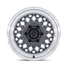 Black Rhino Hard Alloys | BR034 GRAZ 17x8.5 ET0 - GLOSS GUNMETAL W/ MACHINED LIP