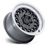 Black Rhino Hard Alloys | BR034 GRAZ 17x8.5 ET25 - GLOSS GUNMETAL W/ MACHINED LIP