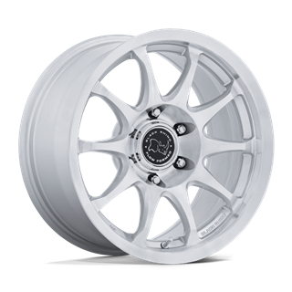 Black Rhino Hard Alloys | BR038 RONIN 17x8.5 ET0 - GLOSS SILVER W/ MACHINED FACE
