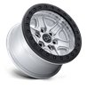 Black Rhino Hard Alloys | BR200 ECHO TRAIL LOCK BEADLOCK 18x9 ET12 - HYPER SILVER W/ MACHINED FACE
