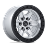 Black Rhino Hard Alloys | BR200 ECHO TRAIL LOCK BEADLOCK 18x9 ET12 - HYPER SILVER W/ MACHINED FACE