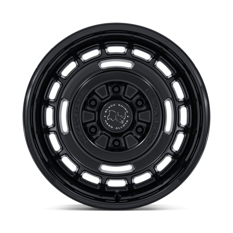 Black Rhino Hard Alloys | BR600 VAGABOND 17x8.5 ET25 - MATTE BLACK W/ GLOSS BLACK LIP