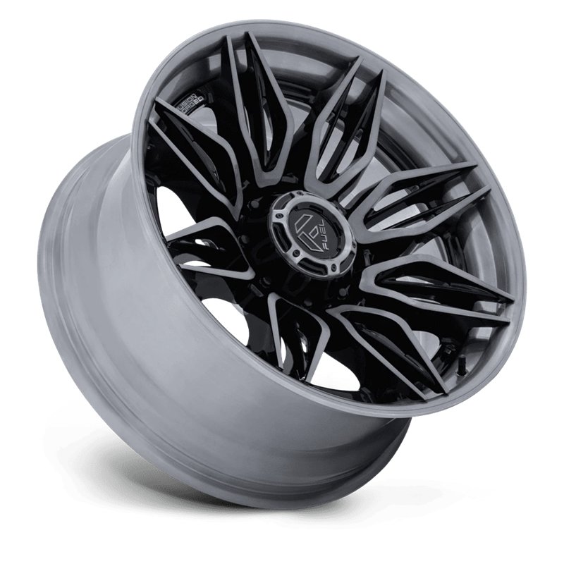 Fuel Off-Road | FC404 MUTINY 20x9 ET1 - GLOSS BLACK BRUSHED DARK TINT