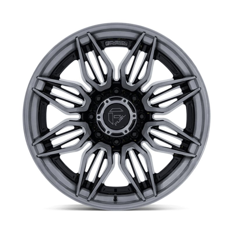 Fuel Off-Road | FC404 MUTINY 22x10 ET0 - GLOSS BLACK BRUSHED DARK TINT