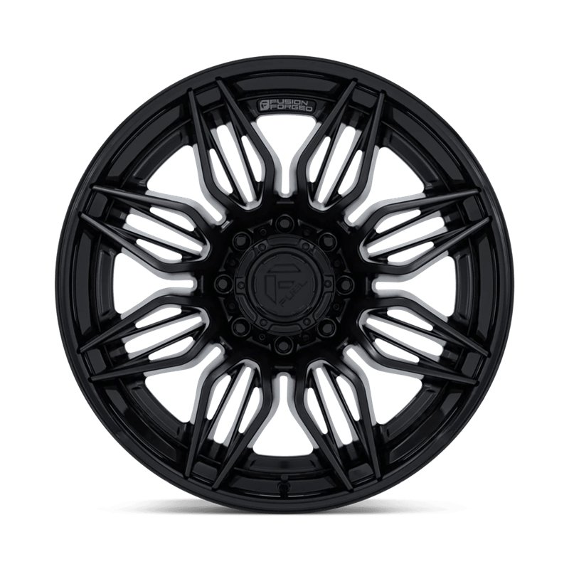 Fuel Off-Road | FC404 MUTINY 20x10 ET-18 - MATTE BLACK W/ GLOSS BLACK LIP