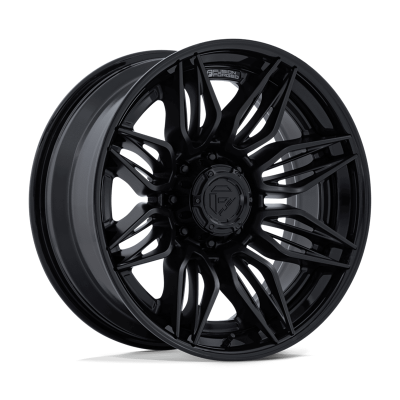 Fuel Off-Road | FC404 MUTINY 22x10 ET0 - MATTE BLACK W/ GLOSS BLACK LIP
