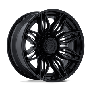 Fuel Off-Road | FC404 MUTINY 22x10 ET-18 - MATTE BLACK W/ GLOSS BLACK LIP