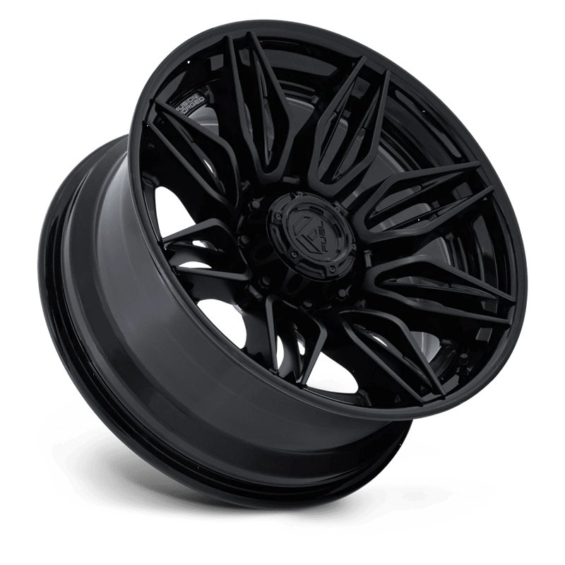 Fuel Off-Road | FC404 MUTINY 22x10 ET-18 - MATTE BLACK W/ GLOSS BLACK LIP