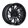 Fuel Off-Road | FC405 DYNAMO 24x10 ET0 - MATTE BLACK W/ GLOSS BLACK LIP
