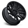 Fuel Off-Road | FC405 DYNAMO 24x10 ET0 - MATTE BLACK W/ GLOSS BLACK LIP