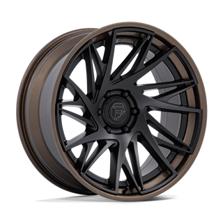 Fuel Off-Road | FC405 DYNAMO 24x10 ET0 - MATTE BLACK W/ G-BRONZE LIP
