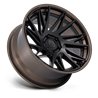 Fuel Off-Road | FC405 DYNAMO 24x10 ET0 - MATTE BLACK W/ G-BRONZE LIP