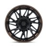 Fuel Off-Road | FC405 DYNAMO 24x10 ET0 - MATTE BLACK W/ G-BRONZE LIP