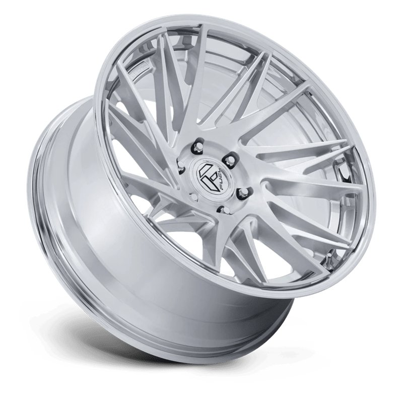 Fuel Off-Road | FC405 DYNAMO 22x10 ET-18 - GLOSS SILVER BRUSHED W/ CHR-LP