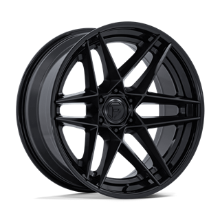 Fuel Off-Road | FC408 FLIGHT 20x9 ET1 - MATTE BLACK W/ GLOSS BLACK LIP
