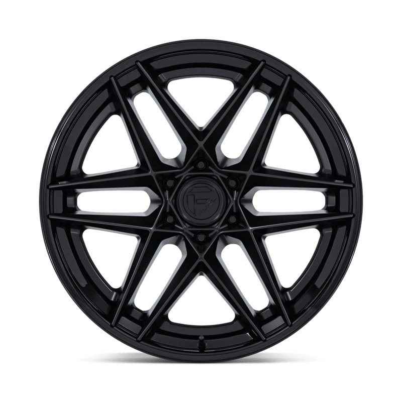 Fuel Off-Road | FC408 FLIGHT 20x9 ET1 - MATTE BLACK W/ GLOSS BLACK LIP