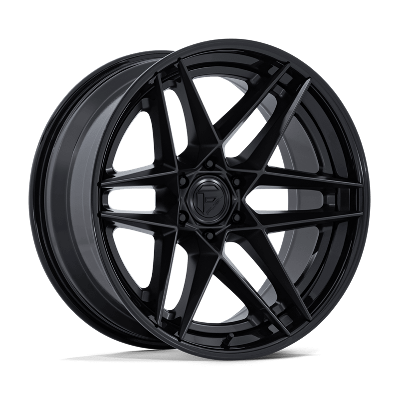 Fuel Off-Road | FC408 FLIGHT 22x10 ET-18 - MATTE BLACK W/ GLOSS BLACK LIP