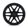 Fuel Off-Road | FC408 FLIGHT 22x9.5 ET20 - MATTE BLACK W/ GLOSS BLACK LIP