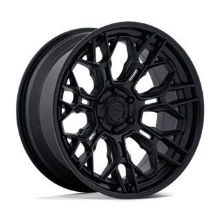Fuel Off-Road | FC409 HIVE 22x10 ET-18 - MATTE BLACK W/ GLOSS BLACK LIP