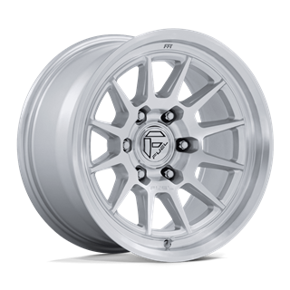 Fuel Off-Road | FC902 SPUR 17x9 ET-12 - GLOSS SILVER W/ MACHINED FACE