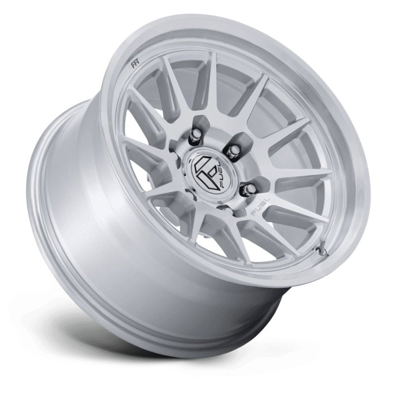 Fuel Off-Road | FC902 SPUR 17x9 ET-12 - GLOSS SILVER W/ MACHINED FACE
